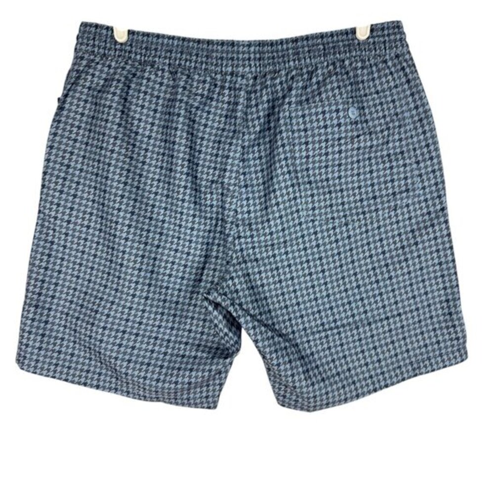 Volcom Men's Preston Houndstooth Blue Hybrid Shorts Size XL Drawstring Waist NWT - Picture 2 of 11